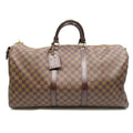 Louis Vuitton Keepall Bandouliere 55 Damier Boston Bag Brown