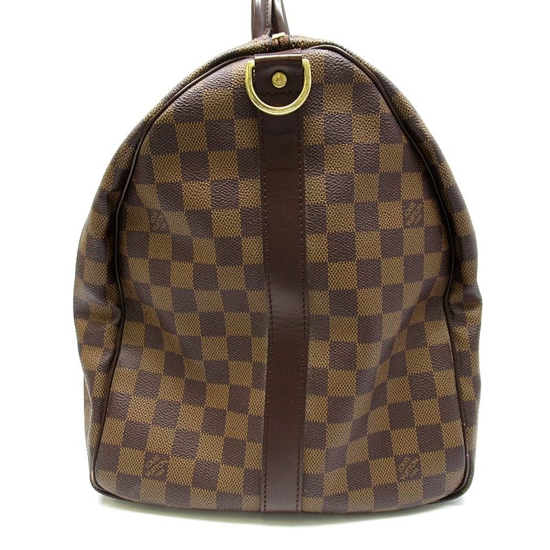 Louis Vuitton Keepall Bandouliere 55 Damier Boston Bag Brown — view 3