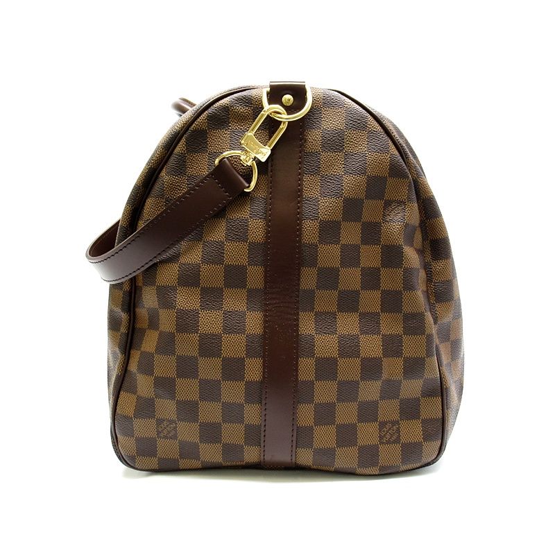 Louis Vuitton Keepall Bandouliere 55 Damier Boston Bag Brown — view 3