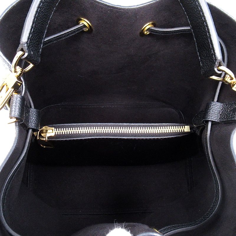 Louis Vuitton Neo Noe MM Monogram Empreinte Shoulder Bag Noir — view 7