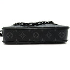 Louis Vuitton Pochette Volga Monogram Eclipse Clutch Black — view 6