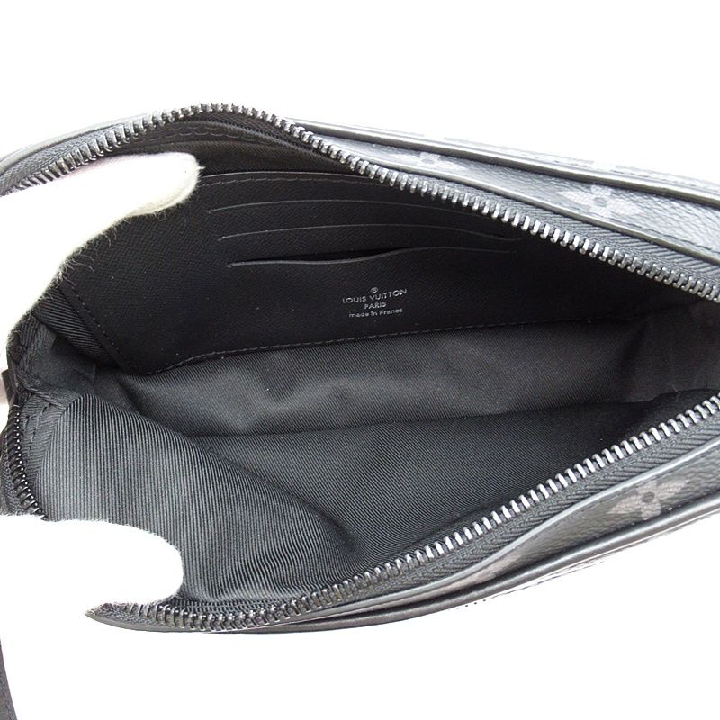 Louis Vuitton Pochette Volga Monogram Eclipse Clutch Black — view 7