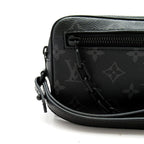Louis Vuitton Pochette Volga Monogram Eclipse Clutch Black — view 2
