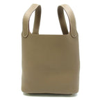 Hermes Picotin Lock PM Taurillon Clemence Handbag Etoupe — view 4