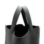 Hermes Picotin Lock MM Taurillon Clemence Handbag Noir — view 2
