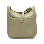 Hermes Evelyne 3 PM Taurillon Clemence Shoulder Bag Etoupe — view 3