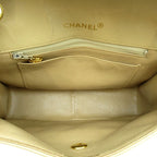 Chanel Chain Shoulder Bag Lambskin Beige — view 7
