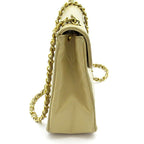 Chanel Chain Shoulder Bag Lambskin Beige — view 5