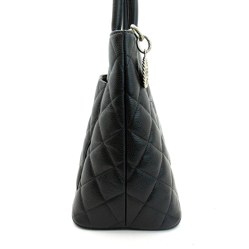 Chanel Reissue Tote Caviar Leather Handbag Black — view 5