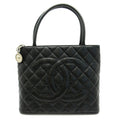 Chanel Reissue Tote Caviar Leather Handbag Black