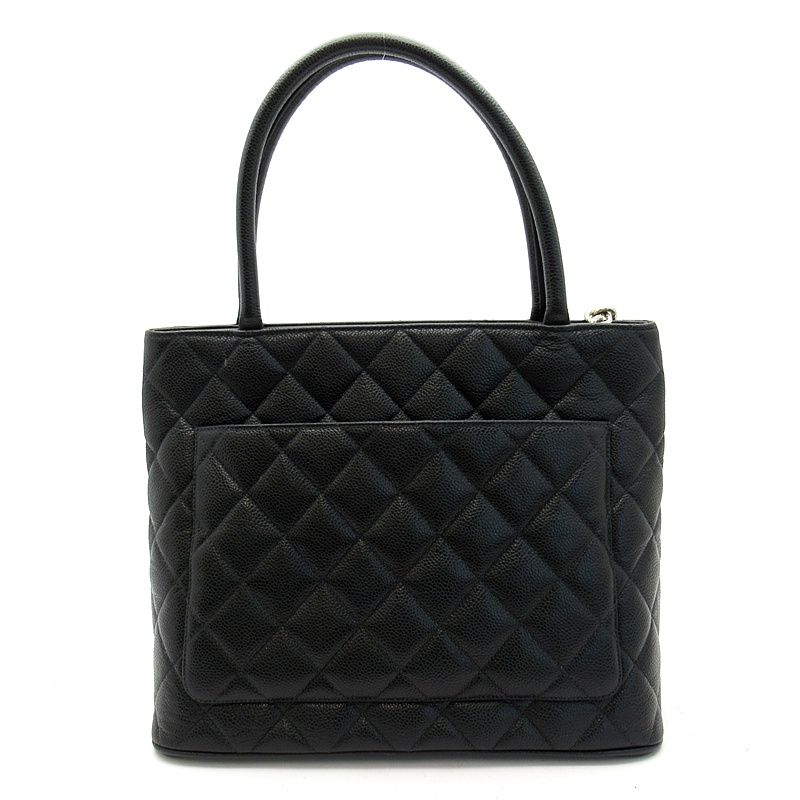 Chanel Reissue Tote Caviar Leather Handbag Black — view 4