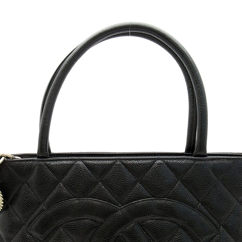 Chanel Reissue Tote Caviar Leather Handbag Black — view 2