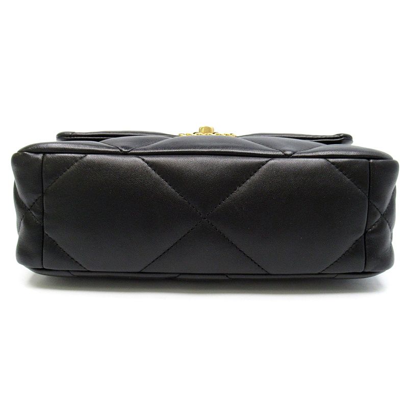 Chanel 19 Flap Chain Shoulder Bag Lambskin Black — view 5
