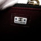 Chanel Affinity Mini Chain Wallet Caviar Leather Shoulder Bag Black — view 8