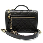 Chanel Affinity Mini Chain Wallet Caviar Leather Shoulder Bag Black — view 3