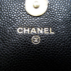 Chanel Affinity Mini Chain Wallet Caviar Leather Shoulder Bag Black — view 7