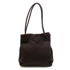 Gucci Tote GG Canvas Leather Brown