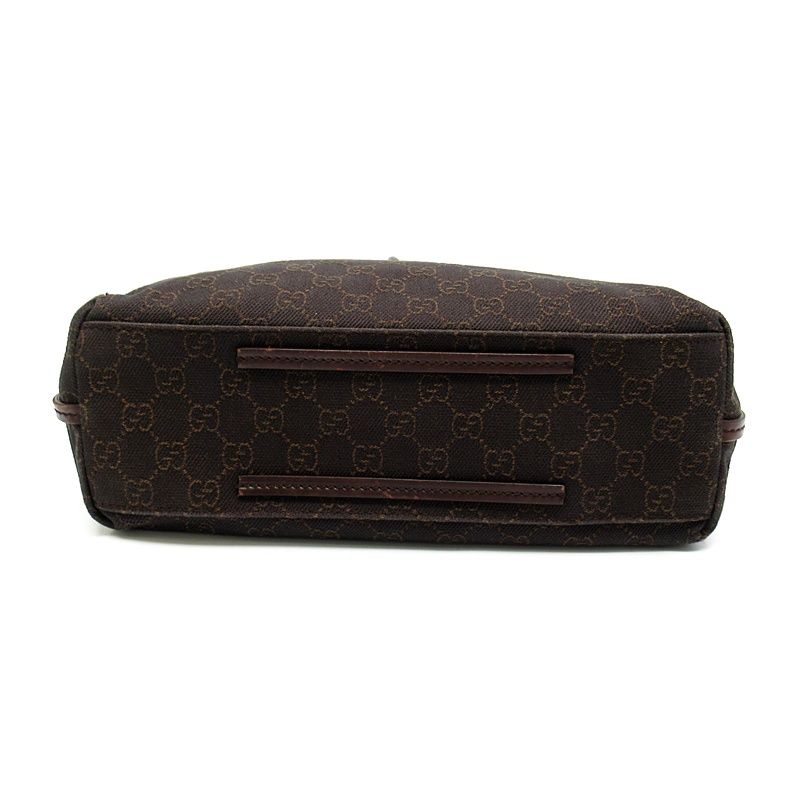 Gucci Tote GG Canvas Leather Brown — view 6