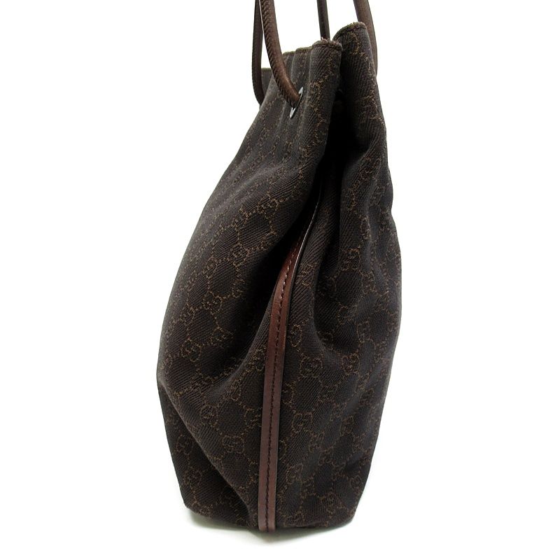 Gucci Tote GG Canvas Leather Brown — view 3