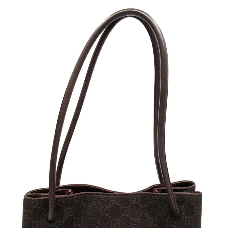 Gucci Tote GG Canvas Leather Brown — view 2