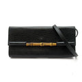 Gucci Bambu Shoulder Bag Leather Black