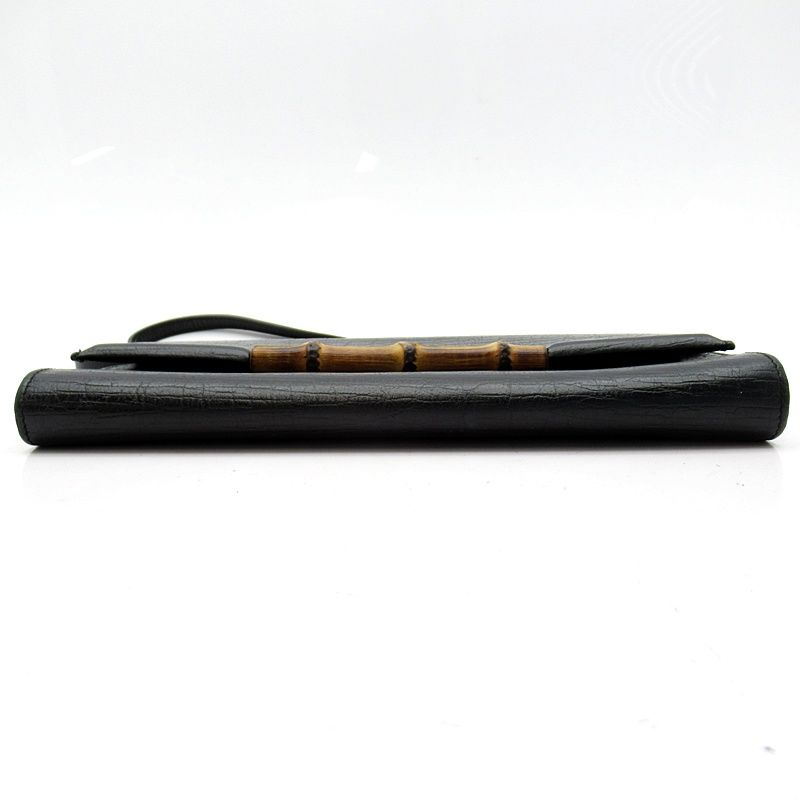 Gucci Bambu Shoulder Bag Leather Black — view 6