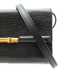 Gucci Bambu Shoulder Bag Leather Black — view 2