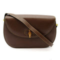 Gucci Bambu Shoulder Bag Leather Brown