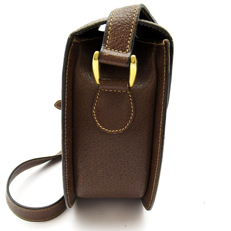 Gucci Bambu Shoulder Bag Leather Brown — view 5