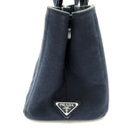 Prada Canapa 2-Way Tote TPM Canvas Navy — view 5