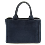 Prada Canapa 2-Way Tote TPM Canvas Navy — view 4