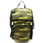 Prada Tessuter Cars Backpack Nylon Nero Giallo