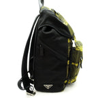 Prada Tessuter Cars Backpack Nylon Nero Giallo — view 5