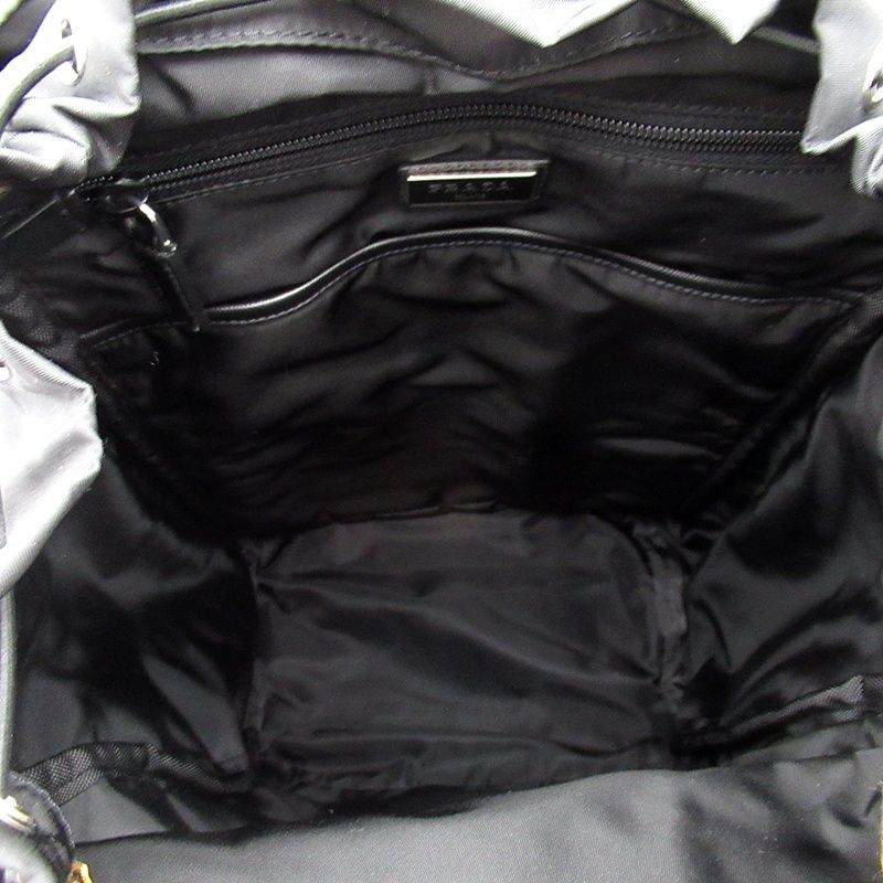 Prada Tessuter Cars Backpack Nylon Nero Giallo — view 7