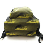 Prada Tessuter Cars Backpack Nylon Nero Giallo — view 6