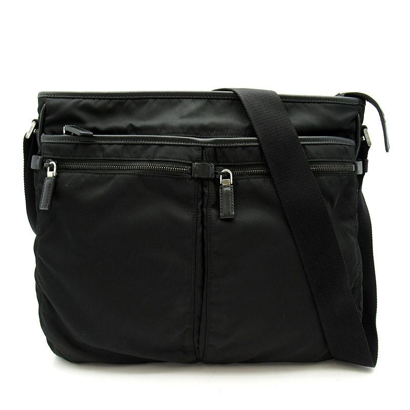 Prada Shoulder Bag Nylon Black