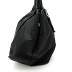 Prada Ribbon Nylon Shoulder Bag Black — view 5