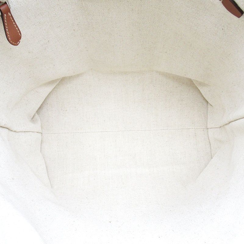 Prada Small Linen Blend Tote Beige — view 7