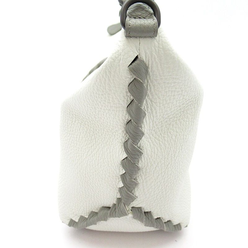 Bottega Veneta Hobo Shoulder Bag Leather White — view 3