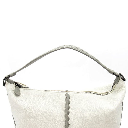 Bottega Veneta Hobo Shoulder Bag Leather White — view 2
