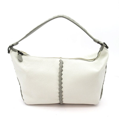 Bottega Veneta Hobo Shoulder Bag Leather White