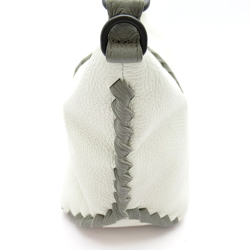 Bottega Veneta Hobo Shoulder Bag Leather White — view 5