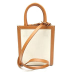 Celine Mini Vertical Cover Canvas Calf Handbag Beige — view 4