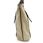 Celine Tote Canvas Leather Beige — view 3