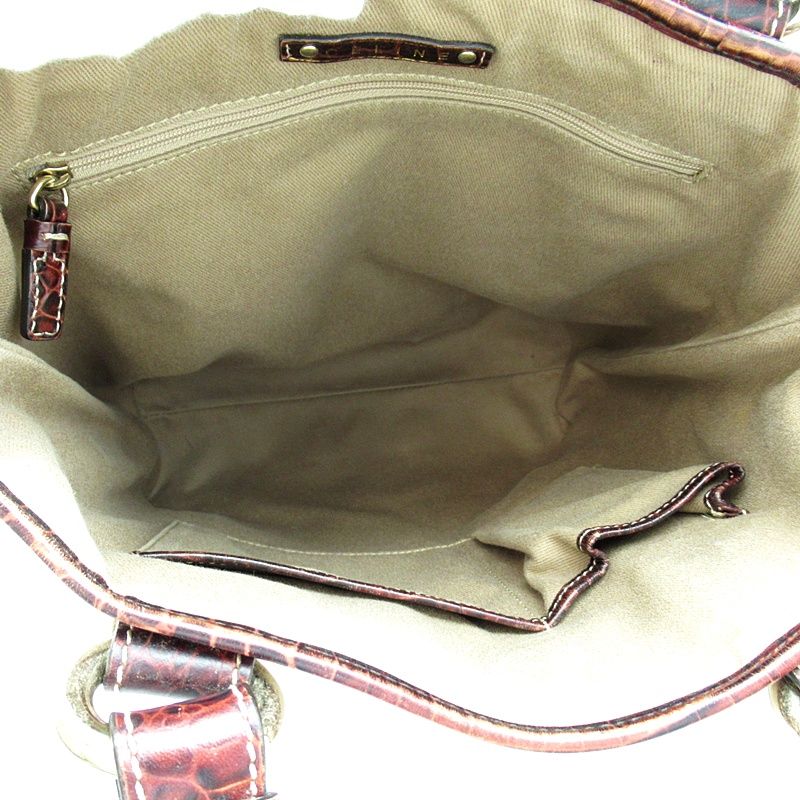 Celine Tote Canvas Leather Beige — view 7