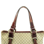 Celine Tote Canvas Leather Beige — view 2