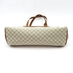 Celine Handbag Canvas Leather Beige — view 6