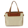 Celine Handbag Canvas Leather Beige
