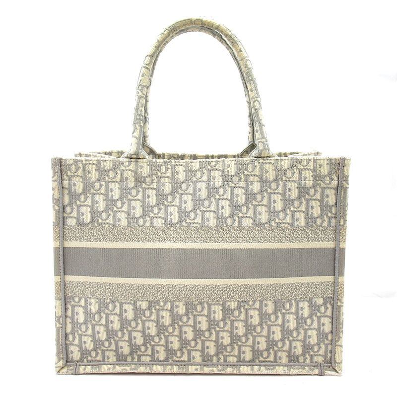 Dior Oblique Book Tote Canvas Gray Beauty — view 4