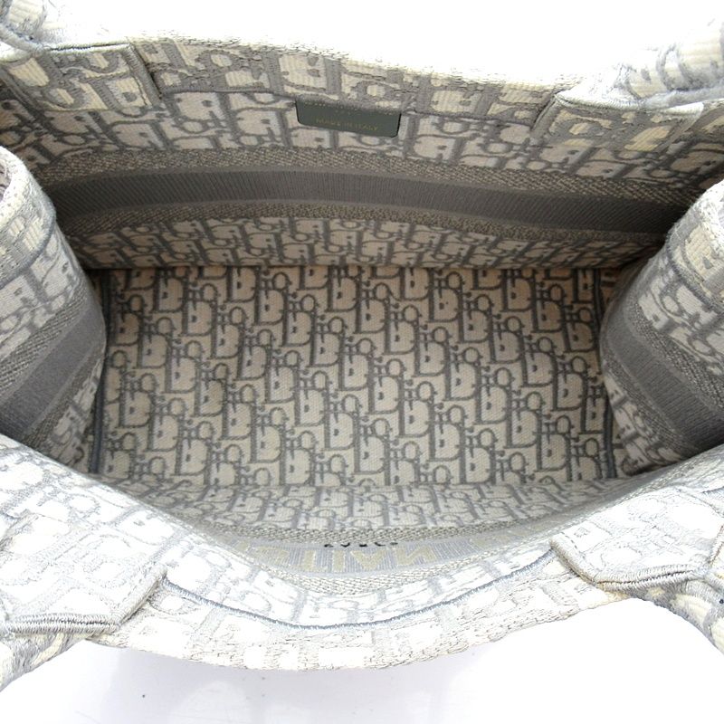 Dior Oblique Book Tote Canvas Gray Beauty — view 7